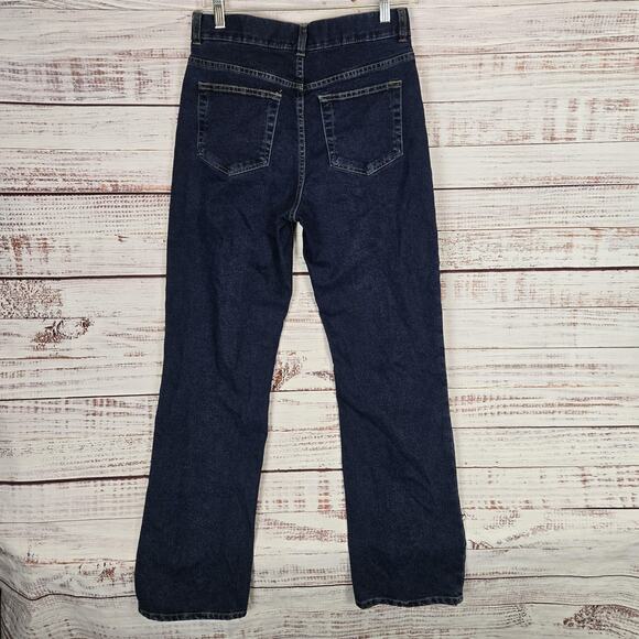 Vintage Casual Corner Jeans Women Sz 4 Stretch Bootcut High Rise Denim Dark Wash - Picture 2 of 11